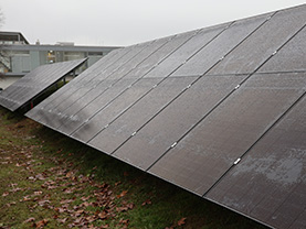 Photovoltaik-Paneele am Standort Leibnitz